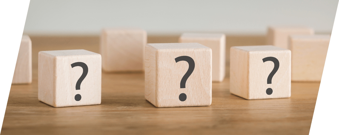 ？が並んでいる画像